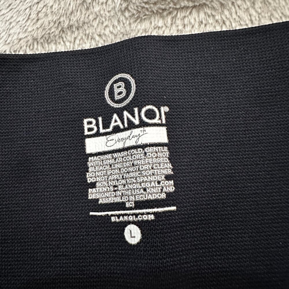 Blanqi Maternity Everyday Leggings LARGE Navy Blue Pregnancy Support - Picture 3 of 4